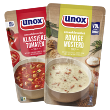 Unox soep in zak